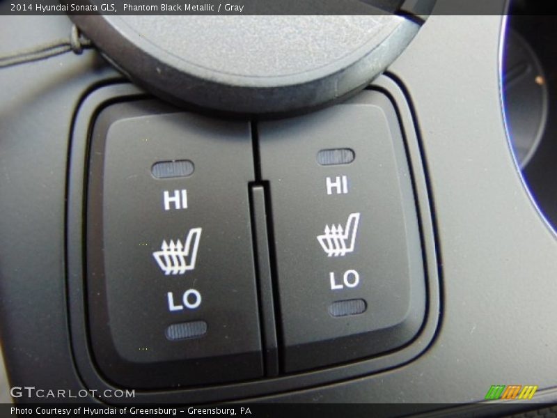 Phantom Black Metallic / Gray 2014 Hyundai Sonata GLS