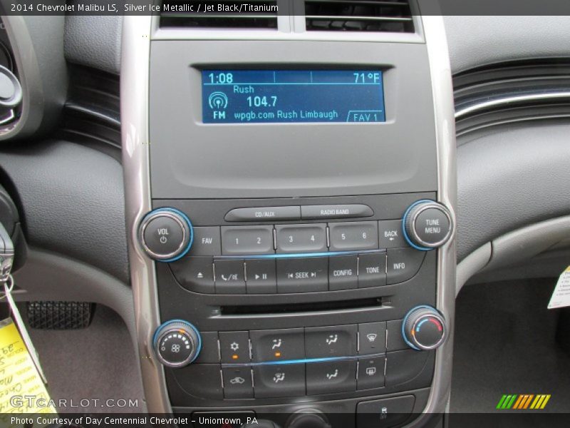 Silver Ice Metallic / Jet Black/Titanium 2014 Chevrolet Malibu LS