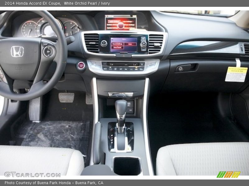 White Orchid Pearl / Ivory 2014 Honda Accord EX Coupe