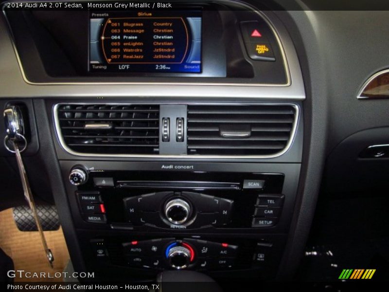 Monsoon Grey Metallic / Black 2014 Audi A4 2.0T Sedan