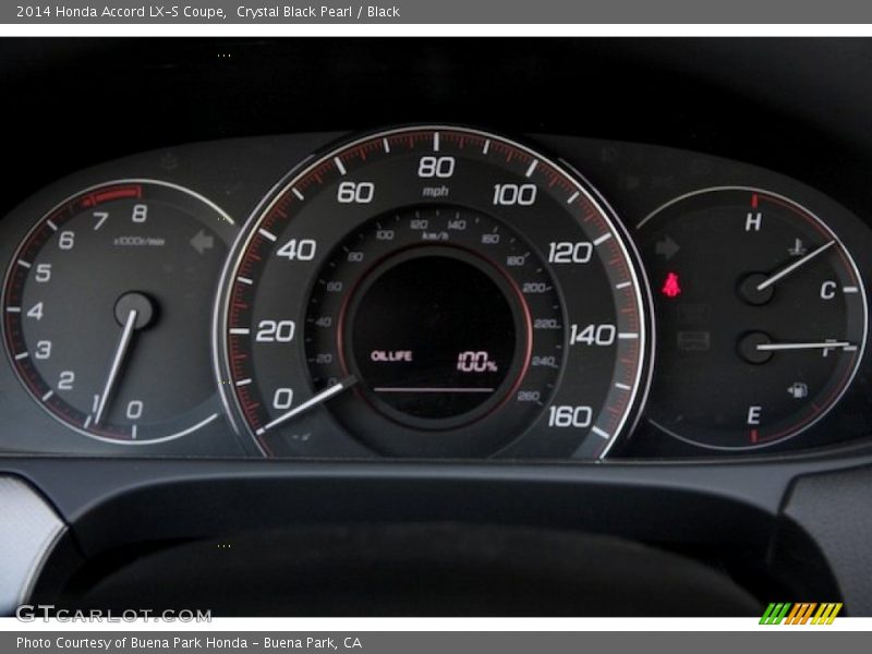 Crystal Black Pearl / Black 2014 Honda Accord LX-S Coupe