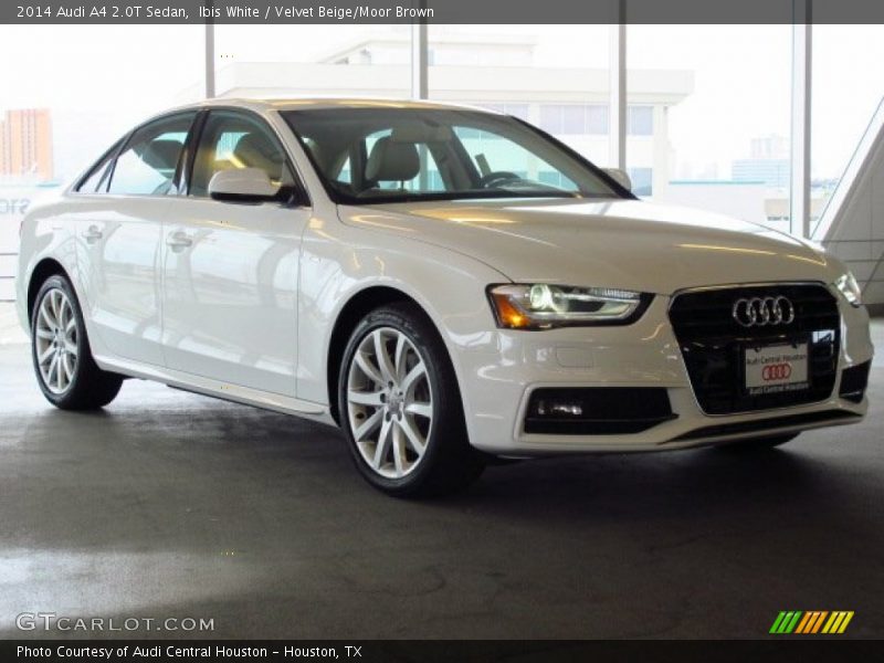 Ibis White / Velvet Beige/Moor Brown 2014 Audi A4 2.0T Sedan
