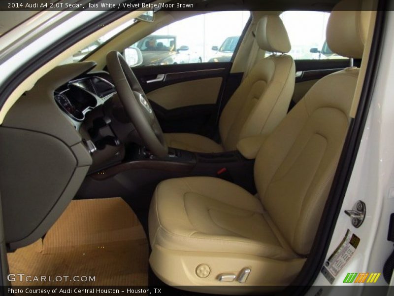 Ibis White / Velvet Beige/Moor Brown 2014 Audi A4 2.0T Sedan