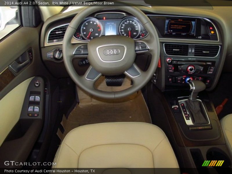Ibis White / Velvet Beige/Moor Brown 2014 Audi A4 2.0T Sedan