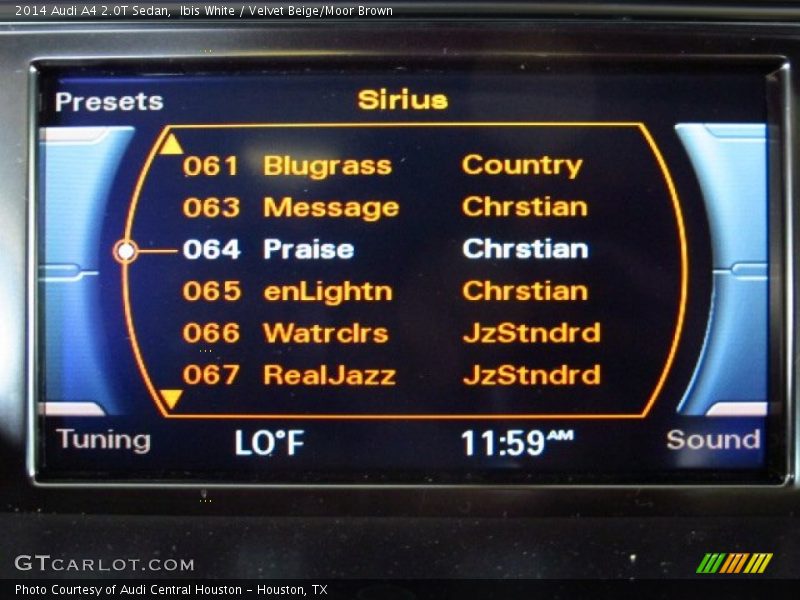 Ibis White / Velvet Beige/Moor Brown 2014 Audi A4 2.0T Sedan