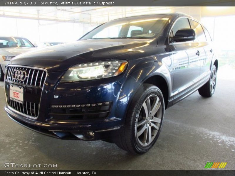 Atlantis Blue Metallic / Espresso 2014 Audi Q7 3.0 TFSI quattro