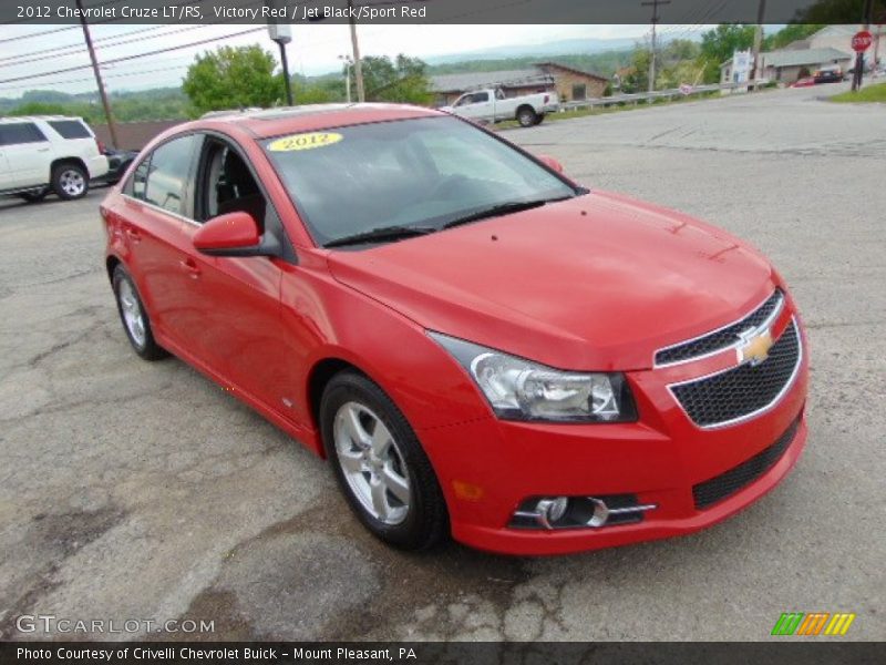 Victory Red / Jet Black/Sport Red 2012 Chevrolet Cruze LT/RS