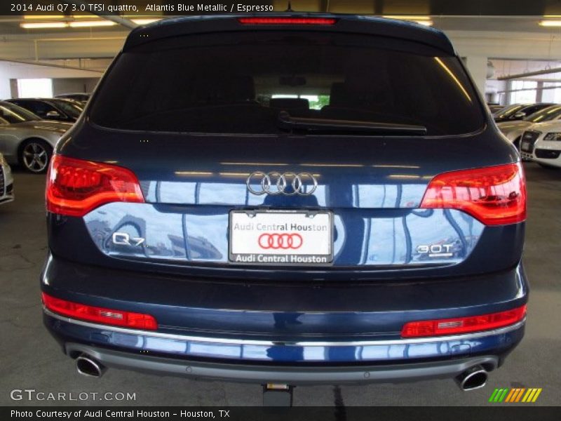 Atlantis Blue Metallic / Espresso 2014 Audi Q7 3.0 TFSI quattro