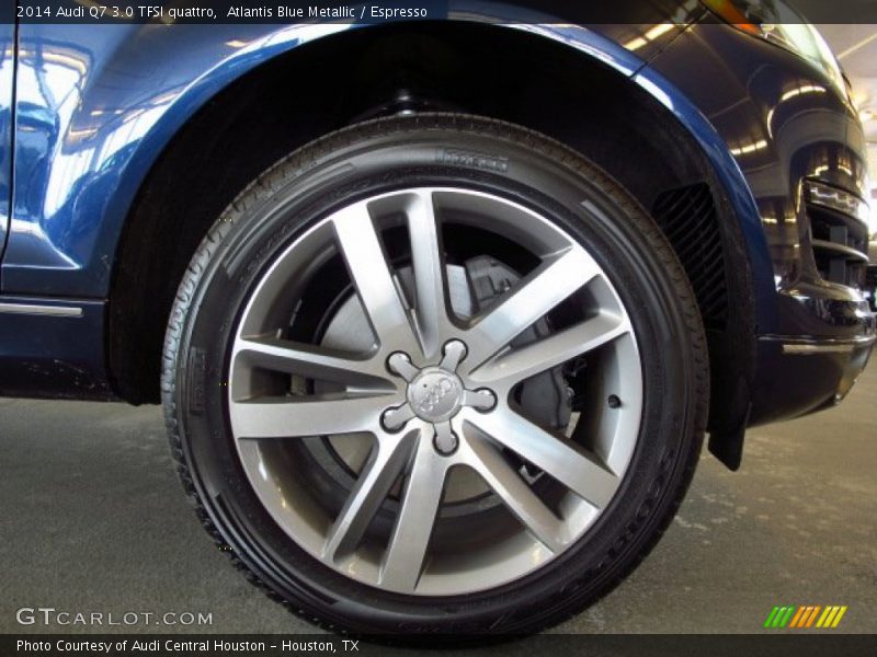 Atlantis Blue Metallic / Espresso 2014 Audi Q7 3.0 TFSI quattro