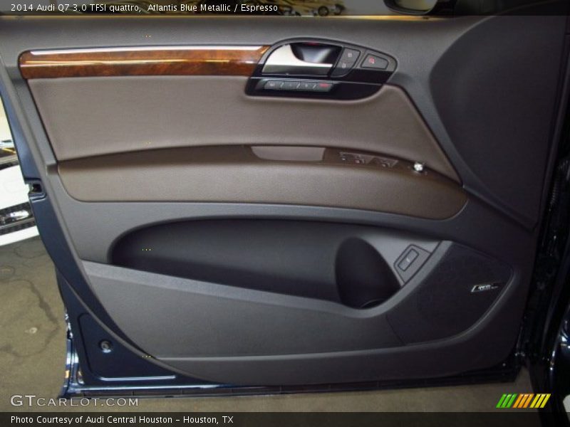 Atlantis Blue Metallic / Espresso 2014 Audi Q7 3.0 TFSI quattro