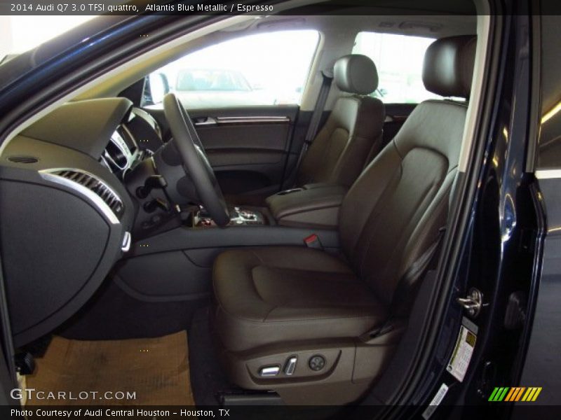 Atlantis Blue Metallic / Espresso 2014 Audi Q7 3.0 TFSI quattro