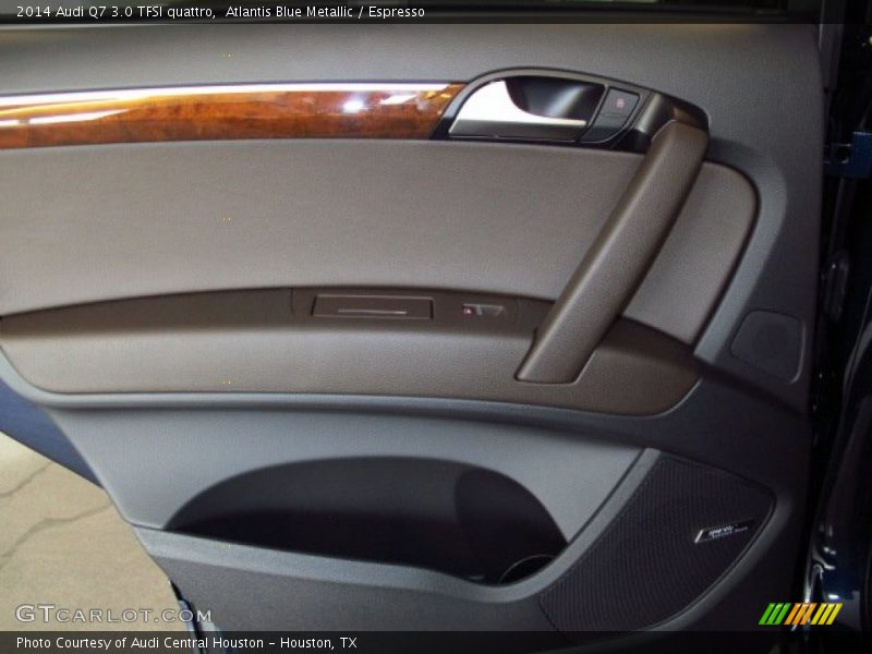 Atlantis Blue Metallic / Espresso 2014 Audi Q7 3.0 TFSI quattro