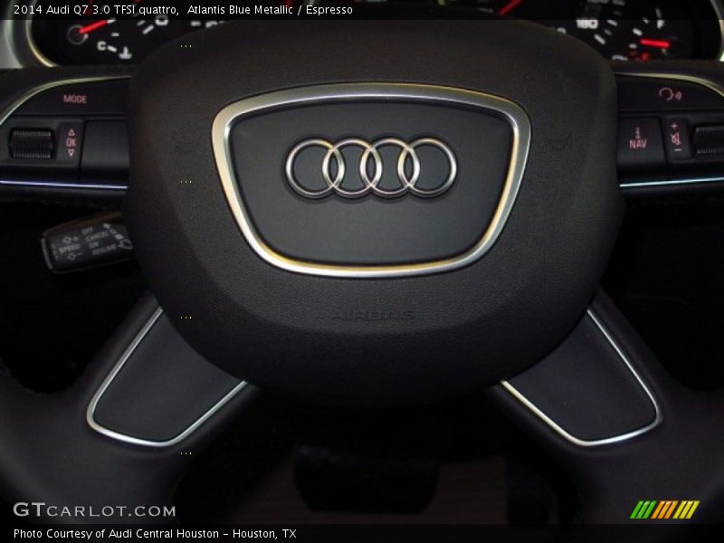 Atlantis Blue Metallic / Espresso 2014 Audi Q7 3.0 TFSI quattro