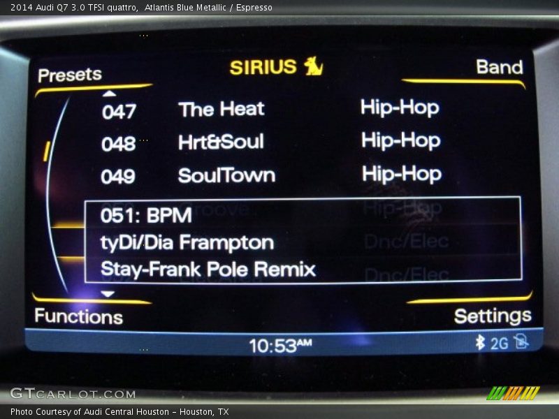 Atlantis Blue Metallic / Espresso 2014 Audi Q7 3.0 TFSI quattro