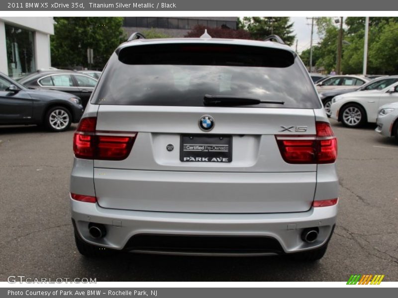 Titanium Silver Metallic / Black 2011 BMW X5 xDrive 35d