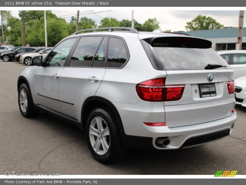 Titanium Silver Metallic / Black 2011 BMW X5 xDrive 35d