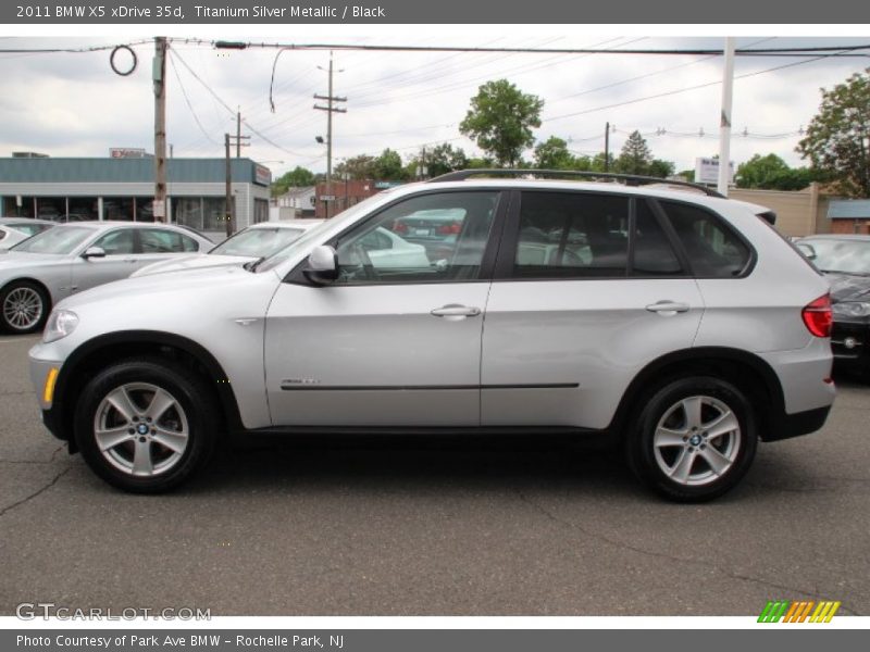 Titanium Silver Metallic / Black 2011 BMW X5 xDrive 35d