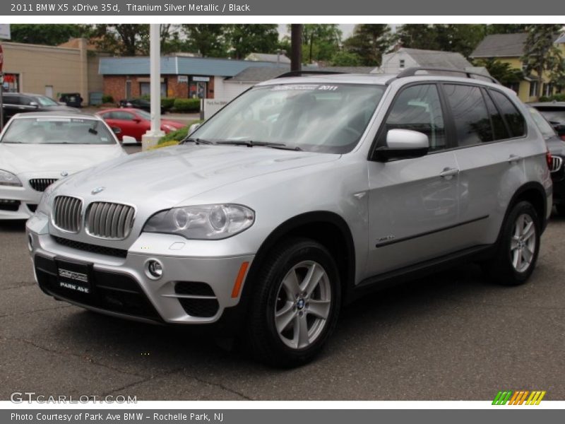 Titanium Silver Metallic / Black 2011 BMW X5 xDrive 35d