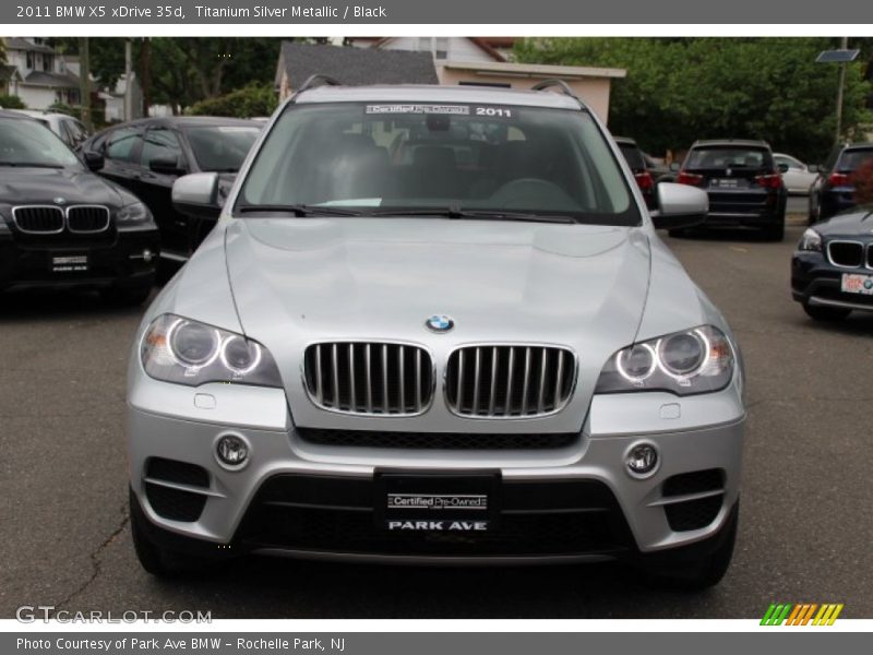 Titanium Silver Metallic / Black 2011 BMW X5 xDrive 35d