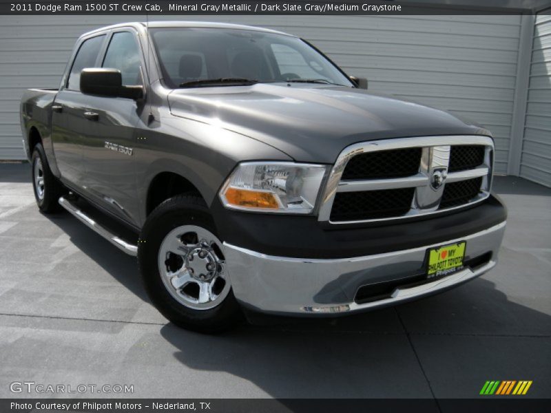 Mineral Gray Metallic / Dark Slate Gray/Medium Graystone 2011 Dodge Ram 1500 ST Crew Cab
