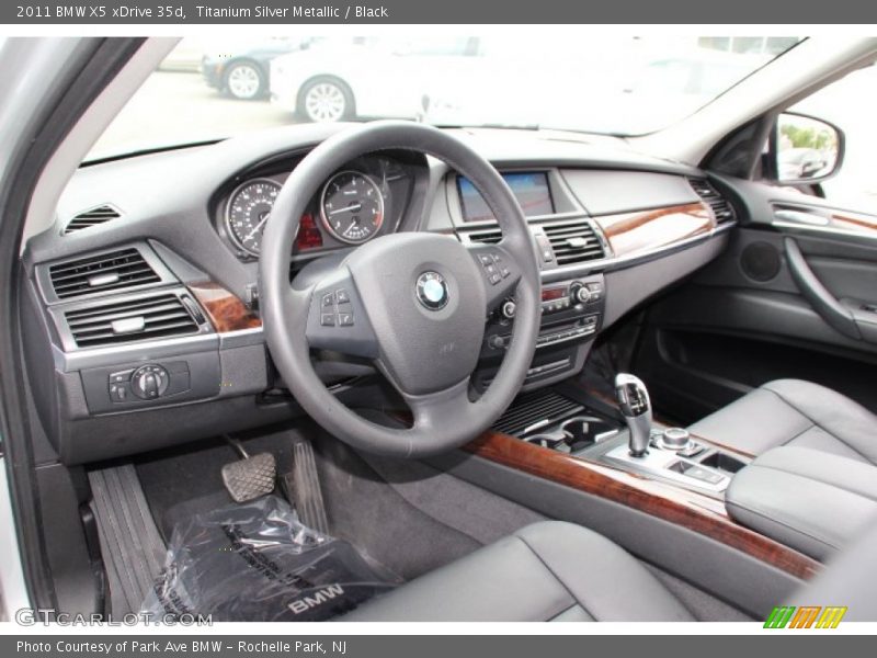Titanium Silver Metallic / Black 2011 BMW X5 xDrive 35d