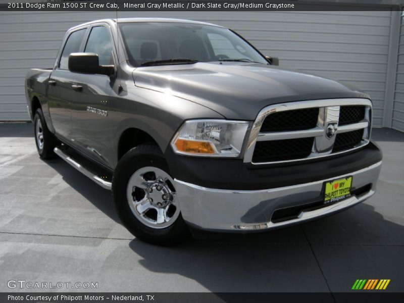 Mineral Gray Metallic / Dark Slate Gray/Medium Graystone 2011 Dodge Ram 1500 ST Crew Cab