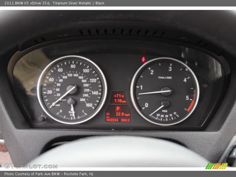 Titanium Silver Metallic / Black 2011 BMW X5 xDrive 35d
