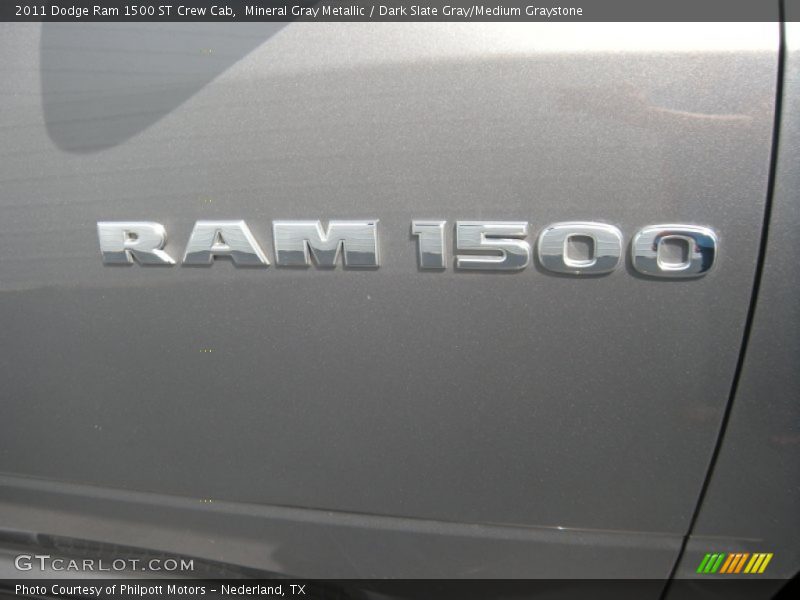 Mineral Gray Metallic / Dark Slate Gray/Medium Graystone 2011 Dodge Ram 1500 ST Crew Cab