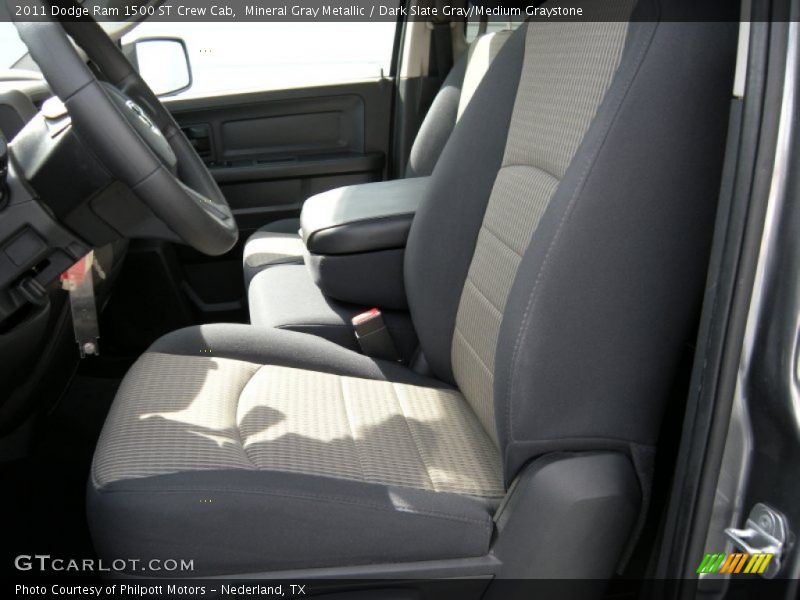 Mineral Gray Metallic / Dark Slate Gray/Medium Graystone 2011 Dodge Ram 1500 ST Crew Cab