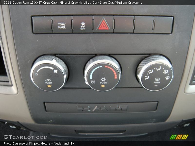 Mineral Gray Metallic / Dark Slate Gray/Medium Graystone 2011 Dodge Ram 1500 ST Crew Cab