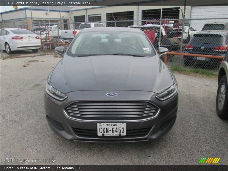 Sterling Gray / Charcoal Black 2014 Ford Fusion SE