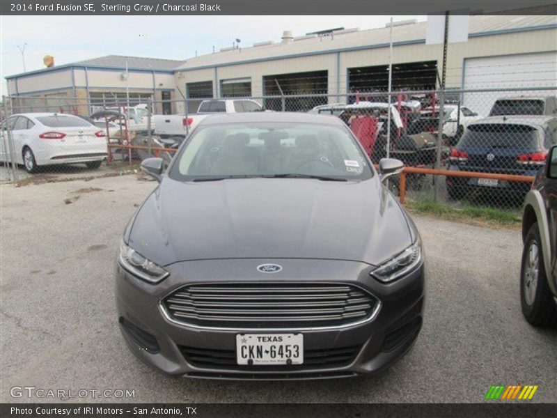 Sterling Gray / Charcoal Black 2014 Ford Fusion SE