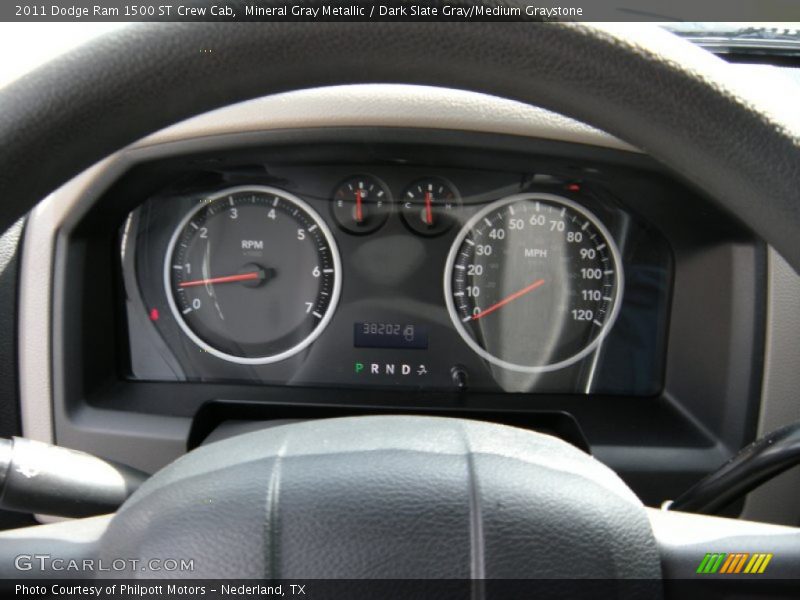 Mineral Gray Metallic / Dark Slate Gray/Medium Graystone 2011 Dodge Ram 1500 ST Crew Cab