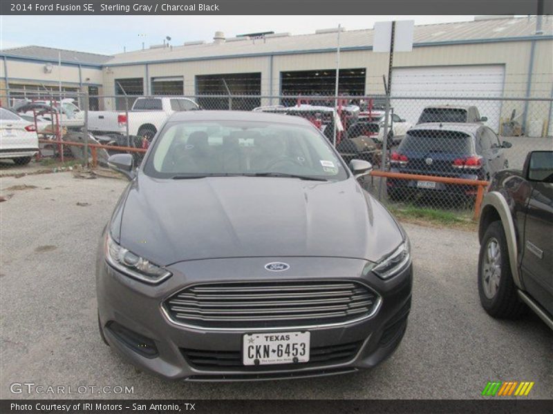 Sterling Gray / Charcoal Black 2014 Ford Fusion SE