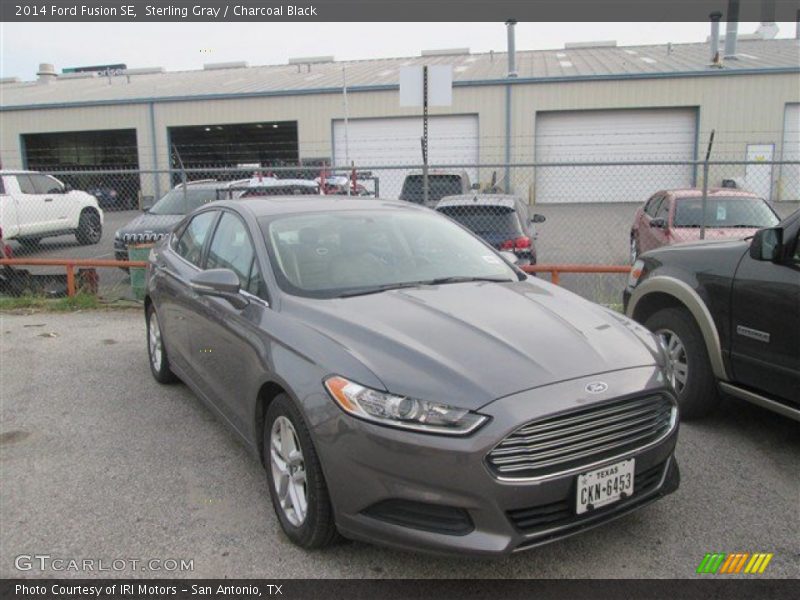 Sterling Gray / Charcoal Black 2014 Ford Fusion SE