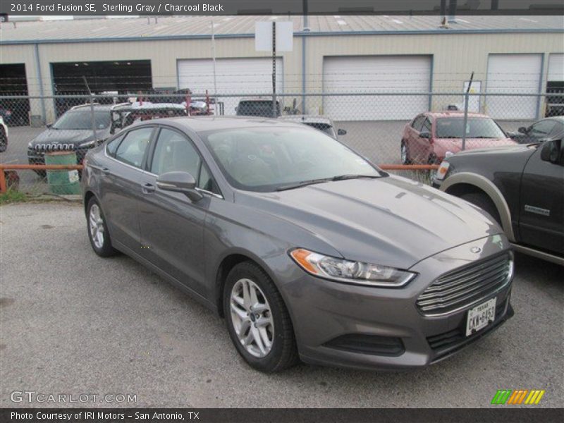 Sterling Gray / Charcoal Black 2014 Ford Fusion SE