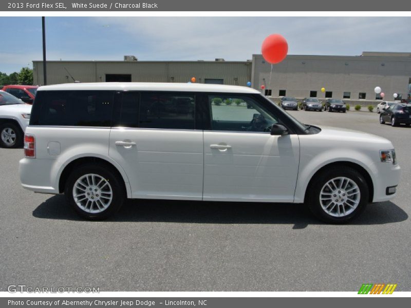White Suede / Charcoal Black 2013 Ford Flex SEL