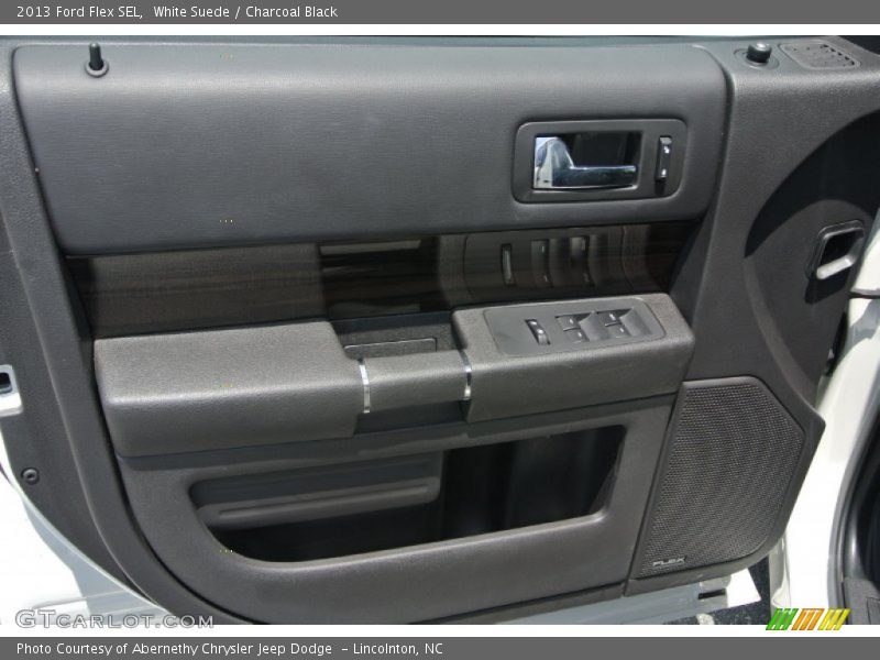 White Suede / Charcoal Black 2013 Ford Flex SEL