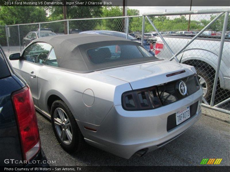 Ingot Silver / Charcoal Black 2014 Ford Mustang V6 Convertible
