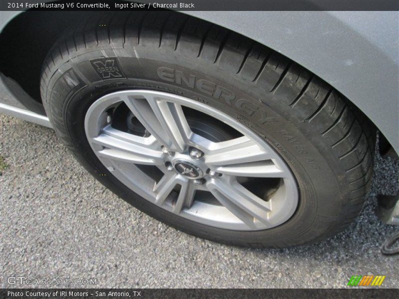 Ingot Silver / Charcoal Black 2014 Ford Mustang V6 Convertible