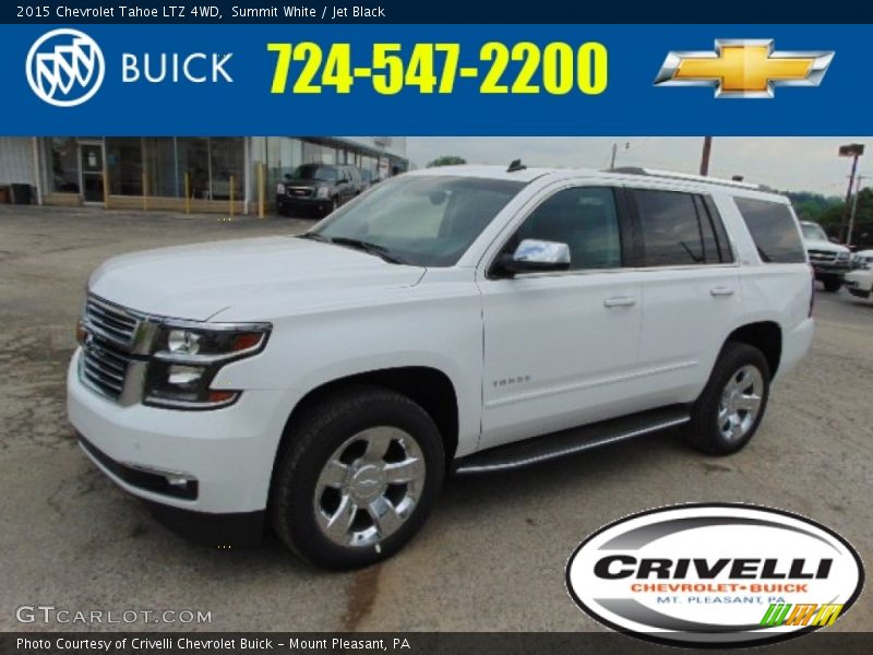 Summit White / Jet Black 2015 Chevrolet Tahoe LTZ 4WD