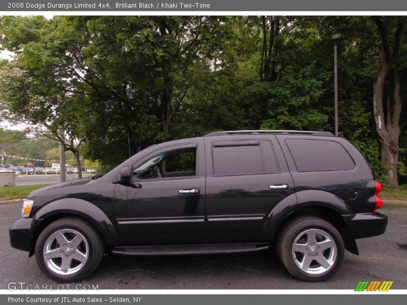 Brilliant Black / Khaki Two-Tone 2008 Dodge Durango Limited 4x4