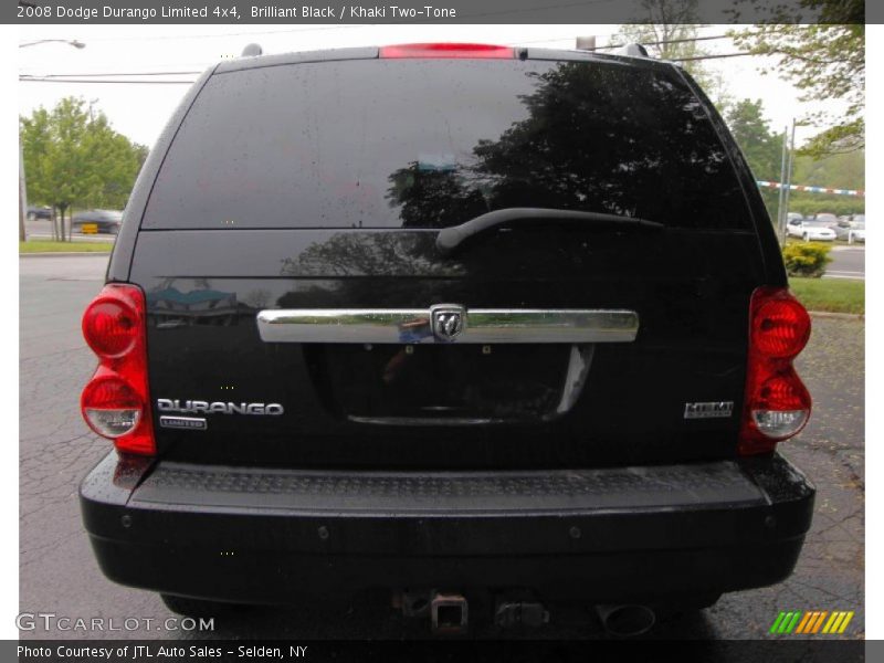Brilliant Black / Khaki Two-Tone 2008 Dodge Durango Limited 4x4