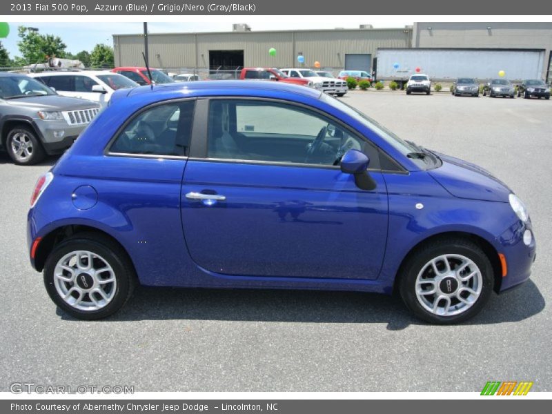 Azzuro (Blue) / Grigio/Nero (Gray/Black) 2013 Fiat 500 Pop