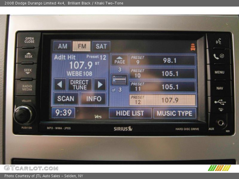 Brilliant Black / Khaki Two-Tone 2008 Dodge Durango Limited 4x4