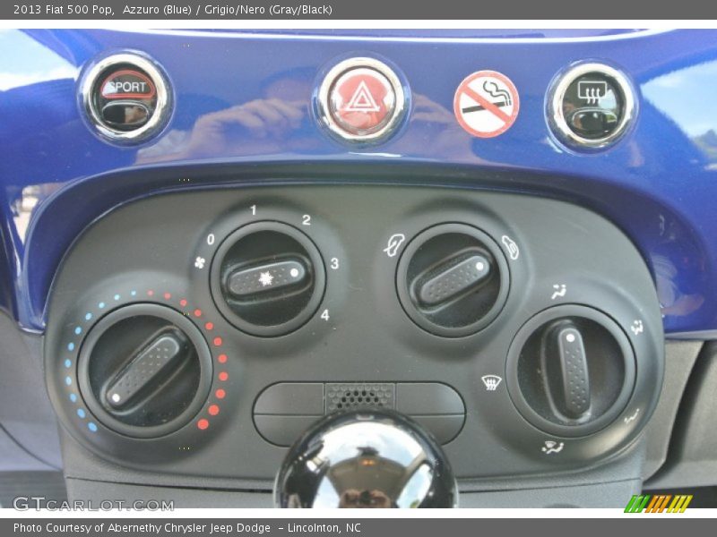 Azzuro (Blue) / Grigio/Nero (Gray/Black) 2013 Fiat 500 Pop
