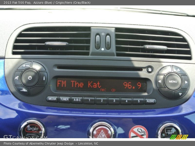 Azzuro (Blue) / Grigio/Nero (Gray/Black) 2013 Fiat 500 Pop