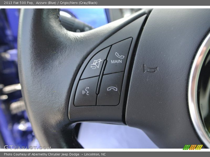 Azzuro (Blue) / Grigio/Nero (Gray/Black) 2013 Fiat 500 Pop
