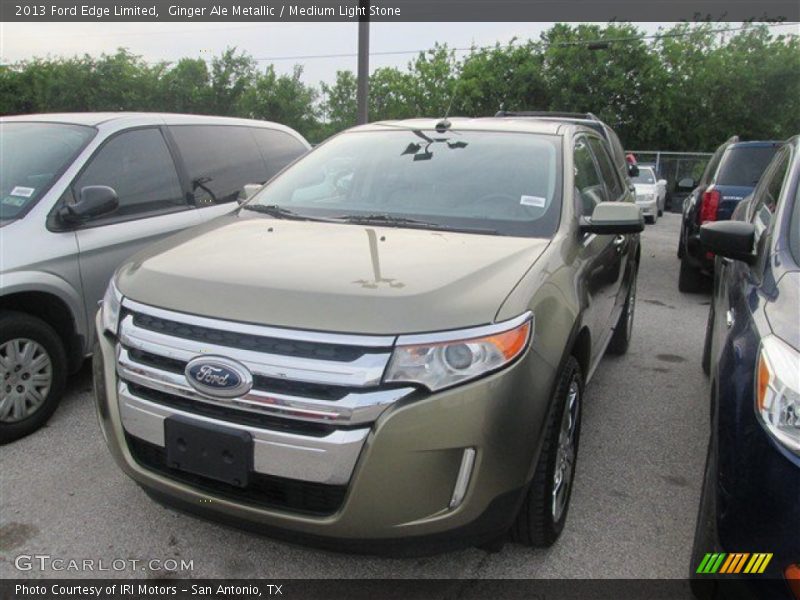 Ginger Ale Metallic / Medium Light Stone 2013 Ford Edge Limited