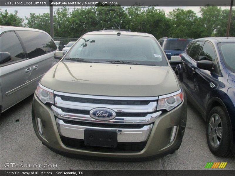 Ginger Ale Metallic / Medium Light Stone 2013 Ford Edge Limited